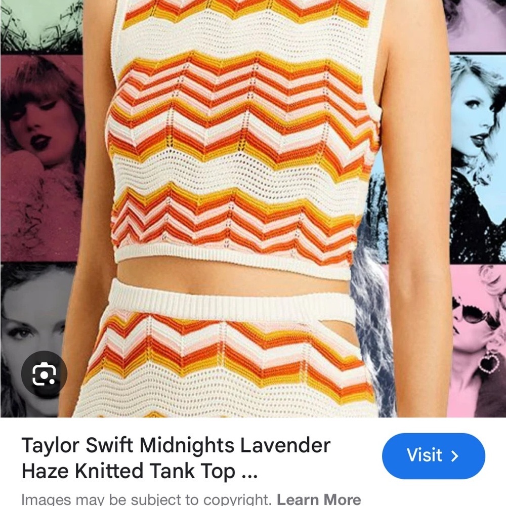 Colorful Lavender Haze Knit Crop Top